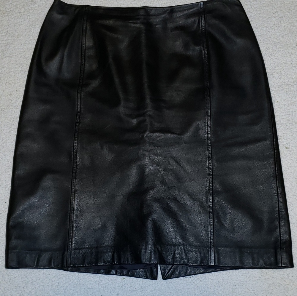 Ann Taylor loft leather skirt